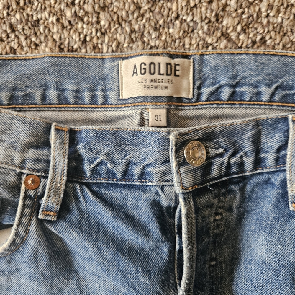 Agolde Feel Good Distressed Jeans Size 31 - Picture 2 of 6